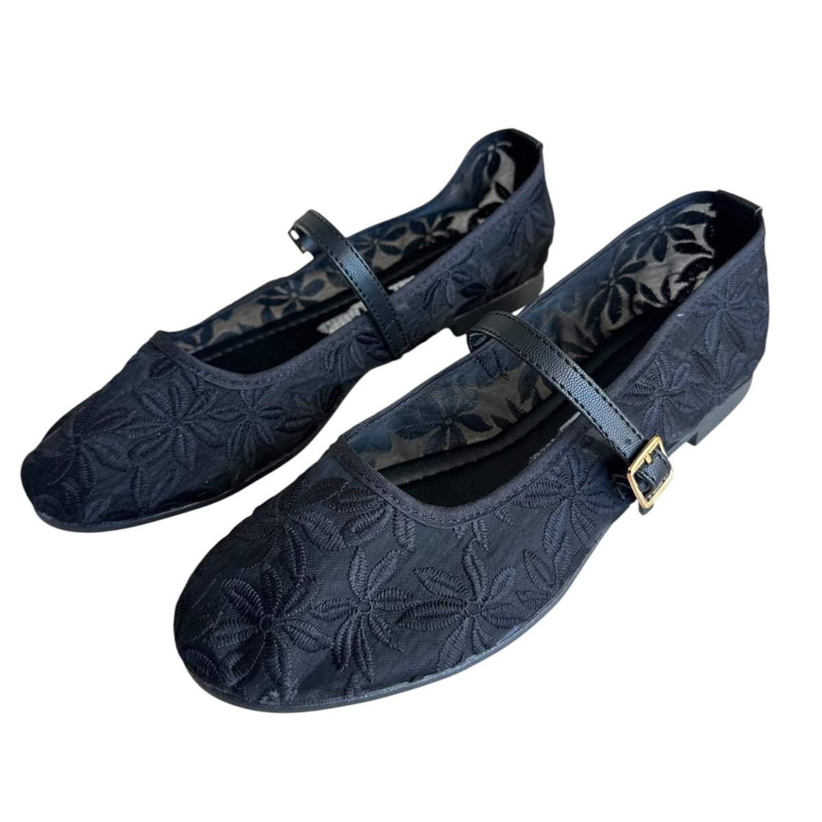 FLATS FLORES NEGRO
