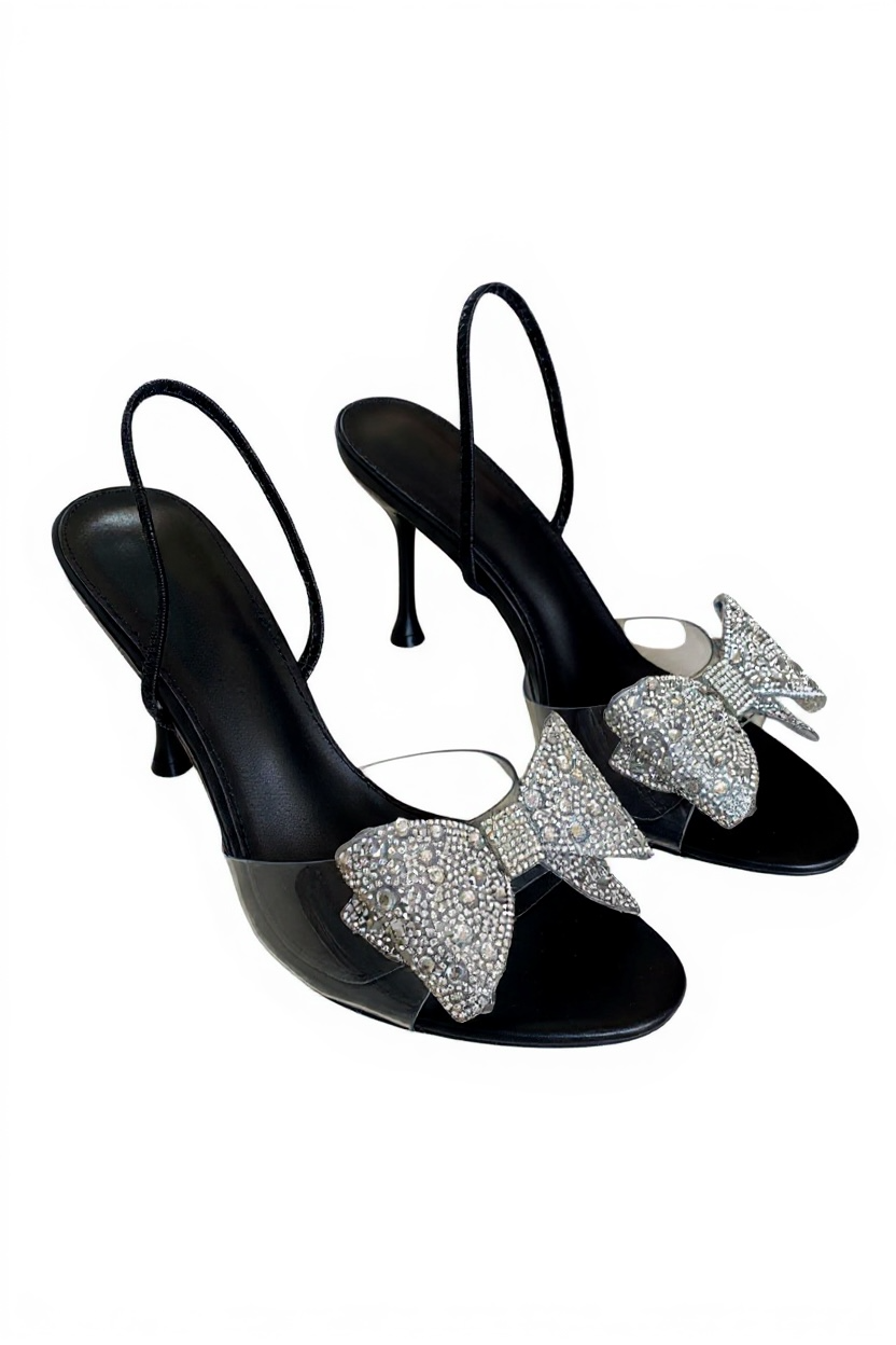 KITTEN LAZO BRILLOS NEGRO