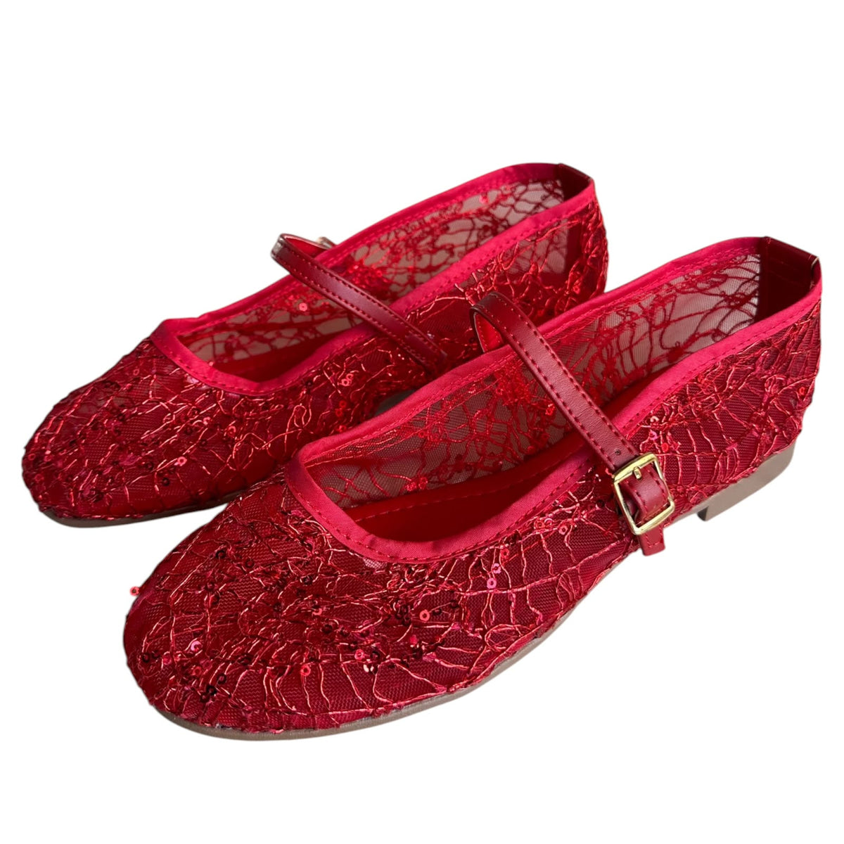 FLATS BRILLOS ROJOS