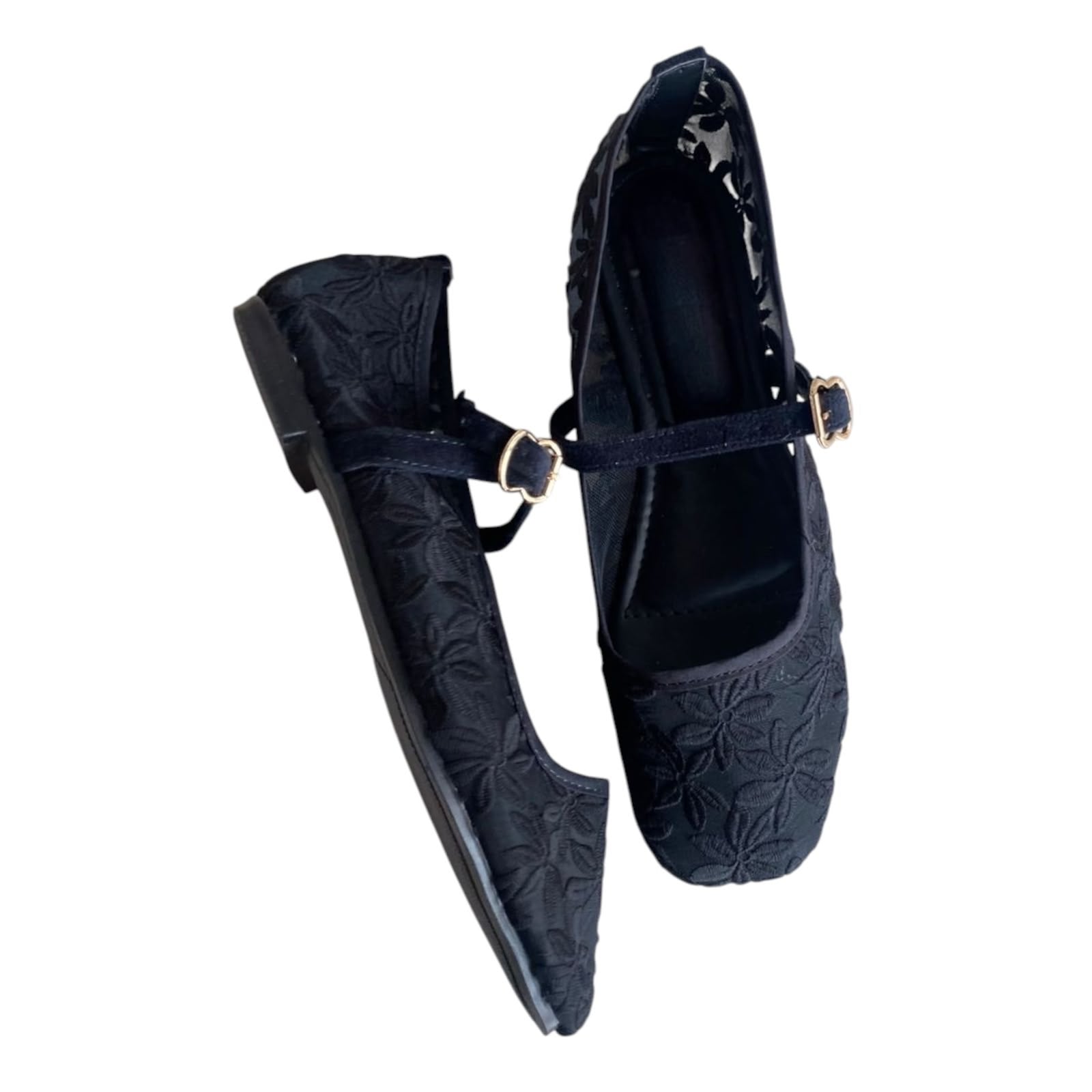FLATS FLORES NEGRO