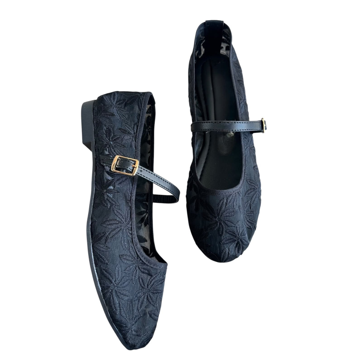 FLATS FLORES NEGRO