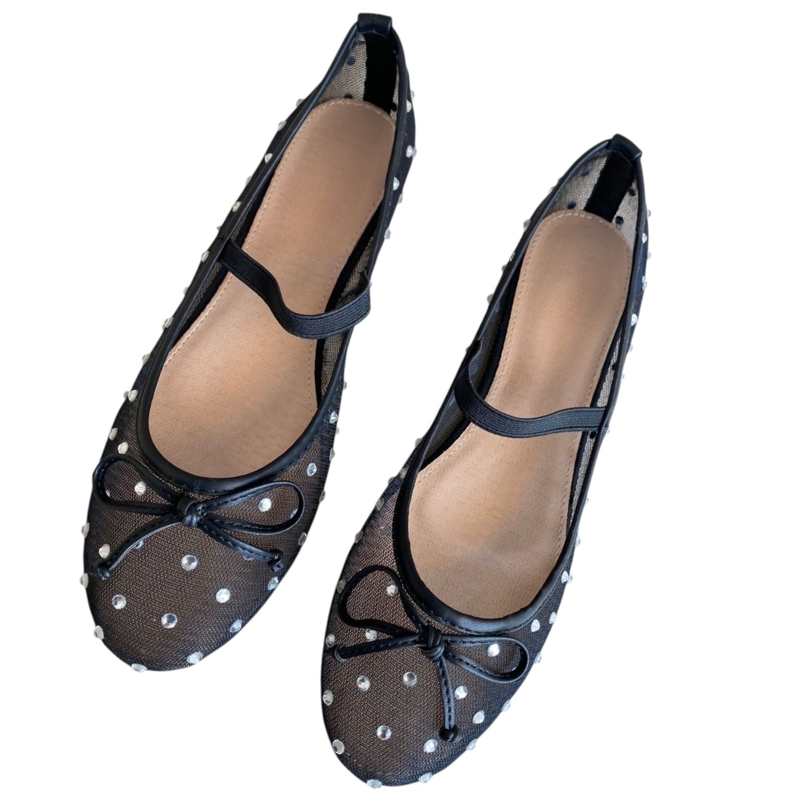 BALLERINA NEGRO BRILLOS